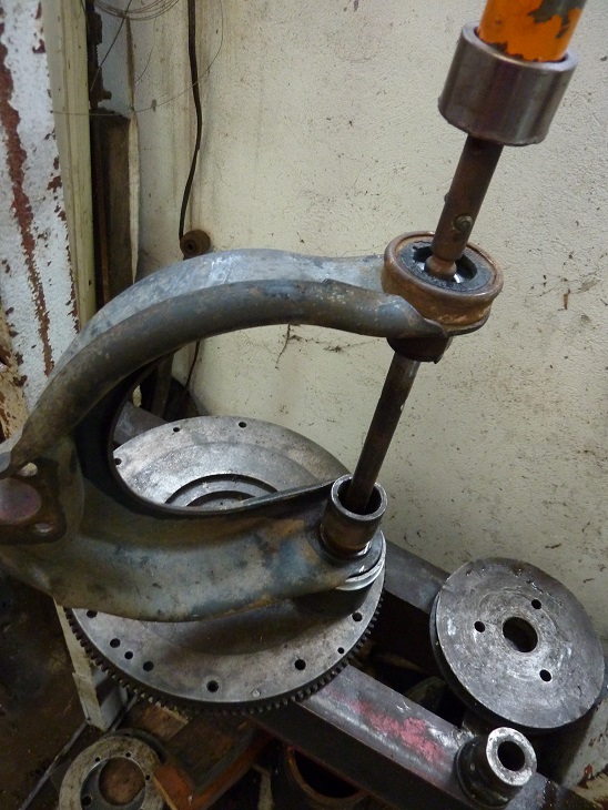 dépose d'un palier du haut a la presse